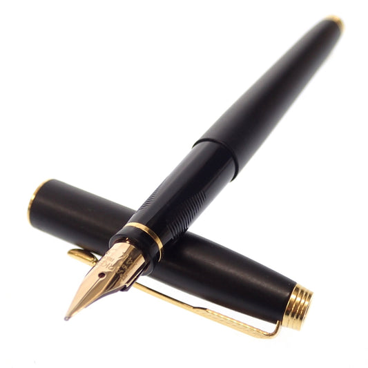 美品◆パーカー 万年筆 ペン先14K585 黒×ゴールド PARKER【AFI9】