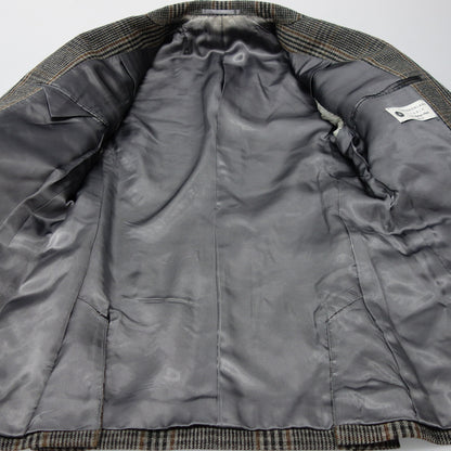 Used Tomorrowland Pilgrim Double Breasted Jacket Wool Check Size 44 Men's Gray TOMORROWLAND PILGRIM [AFB35] 