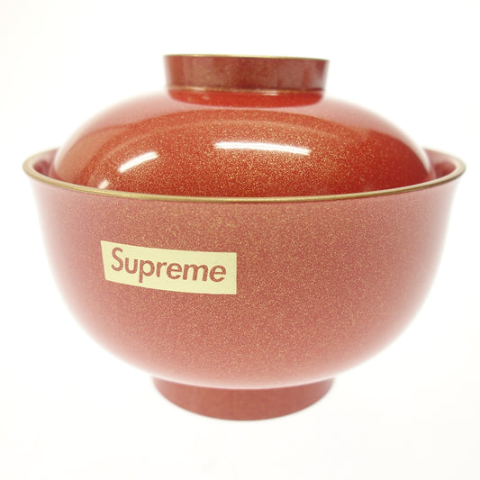 Very good condition ◆ Supreme bowl soup bowl tableware red Zoni Gritter Bowl Supreme [AFI1] 