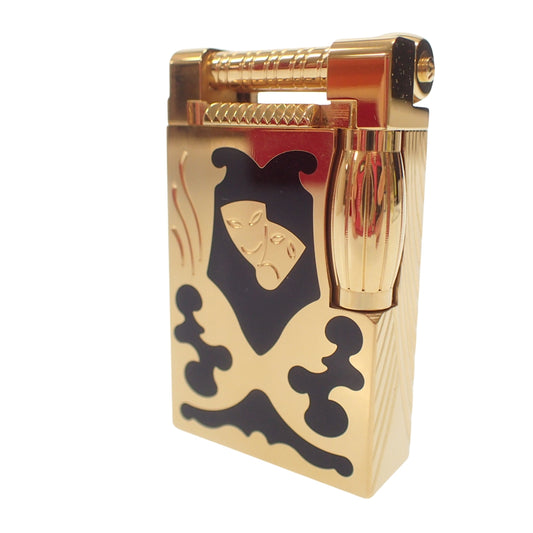 Like new◆Dupont Lighter Teatro Hammer Gold Black STDupont Teatro [AFI19] 