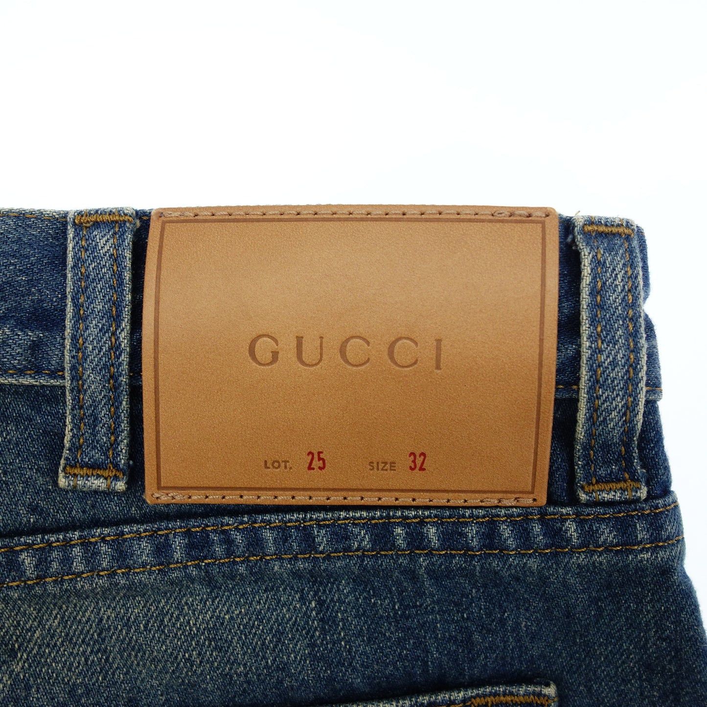 Gucci Washed Denim 430367-XR191 Men's 32 Blue GUCCI [AFB23] [Used] 