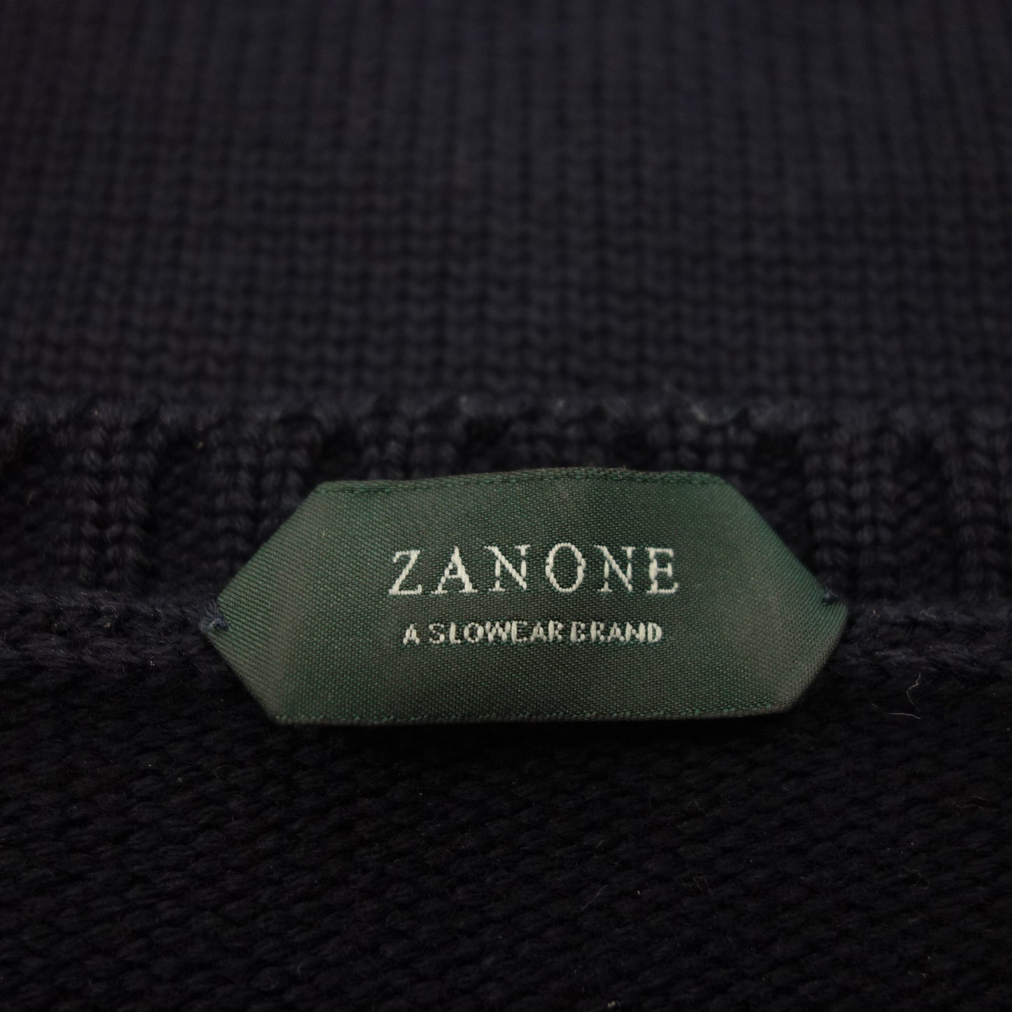 Good condition◆ZANONE wool knit size 46 men's black ZANONE [AFB11] 