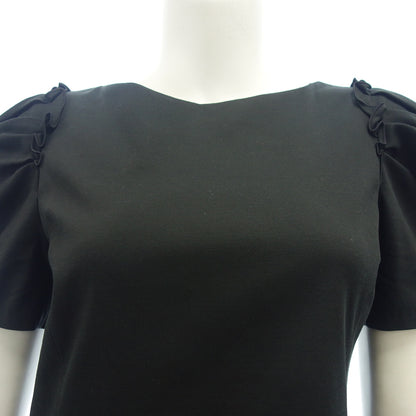 Good condition ◆ FOXEY NEW YORK 39467 Short sleeve dress ladies black size 38 FOXEY NEW YORK [AFB32] 