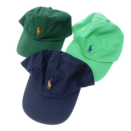 中古◆ポロラルフローレン キャップ 帽子 ポニーロゴ 3点セット POLO RALPH LAUREN【AFI20】