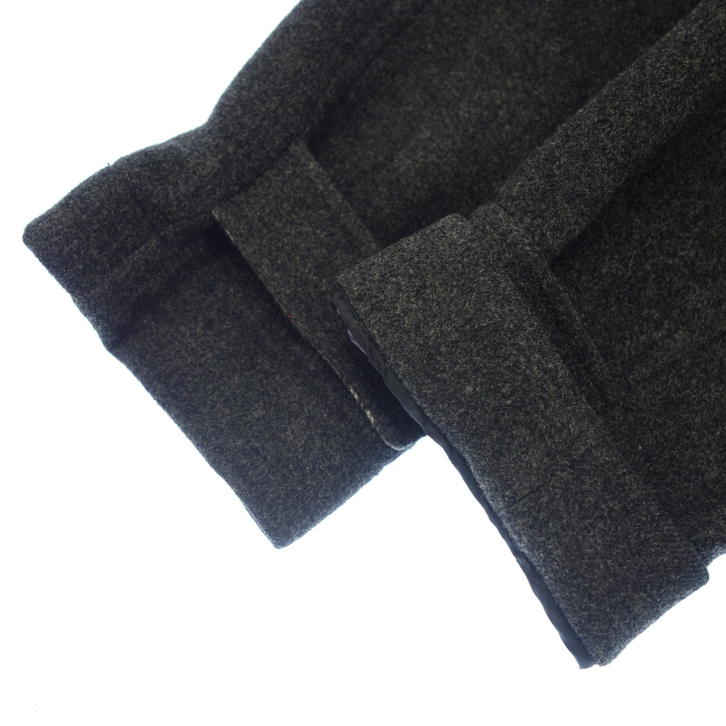 Good condition ◆ Burberry Black Label Duffle Coat Nova Check Lambswool Men's Gray Size L BURBERRY BLACK LABEL [AFA20] 