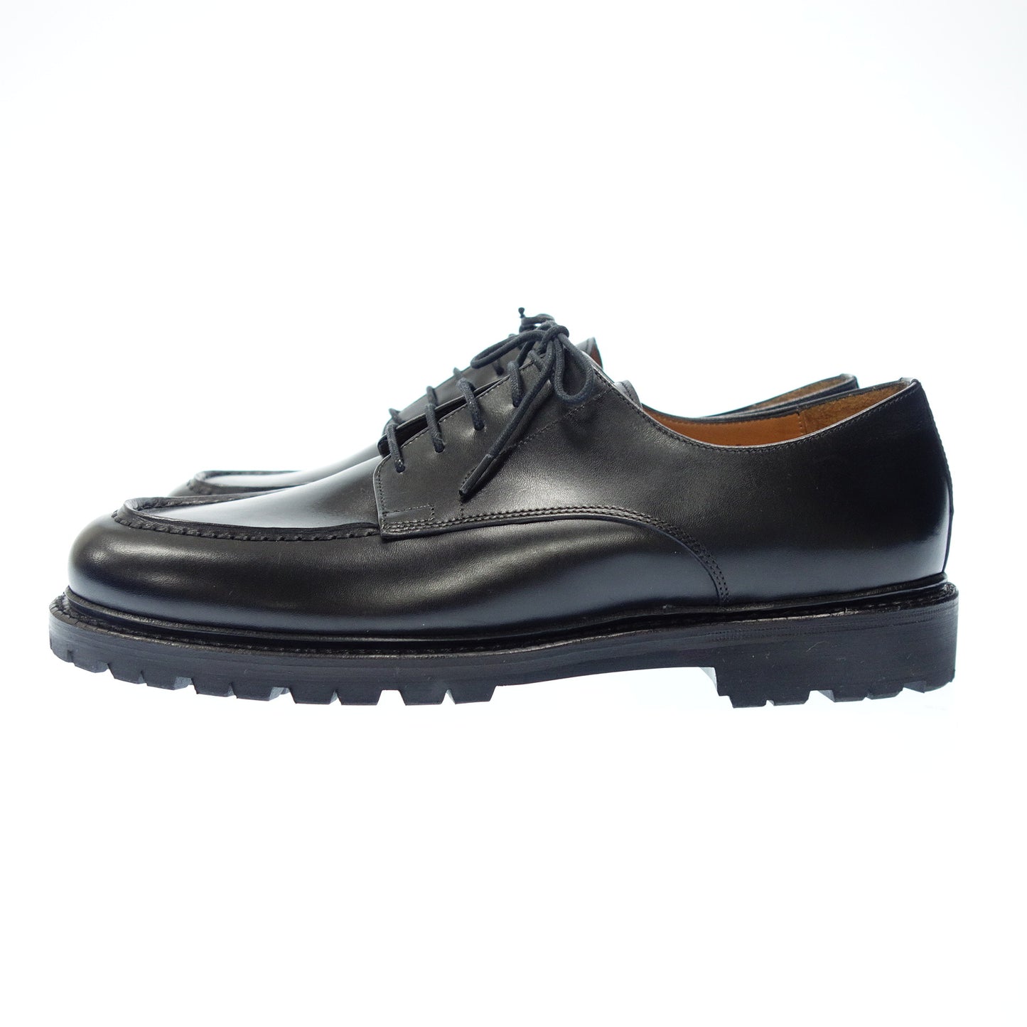 Like new◆JALAN SRIWIJAYA Derby Shoes U Tip 18045 Last Calf Leather Men's Black Size 8 99030 JALAN SRIWIJAYA [LA] 