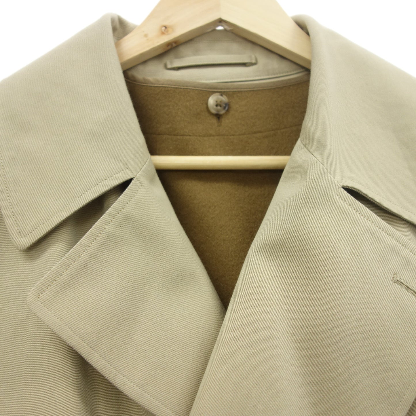 Good condition ◆ Komori Cotton Gabber Tie Locken Coat with liner W03-04001 22AW 2 Beige Men's COMOLI [AFA17] 