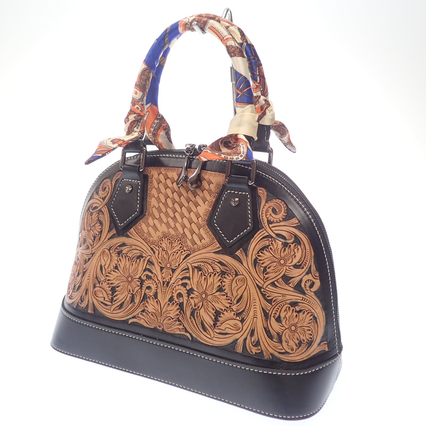 Like new ◆ Bou Jeloud floral pattern handbag Bou Jeloud [AFE6] 