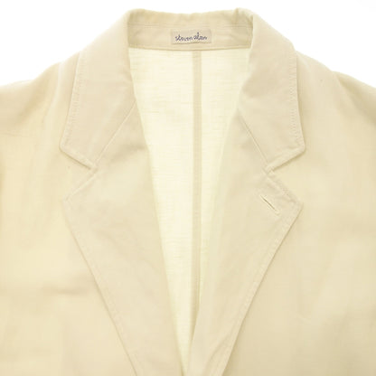 Good condition ◆ Stephen Alan 2B jacket cotton linen men's M white STEVEN ALAN [AFB45] 