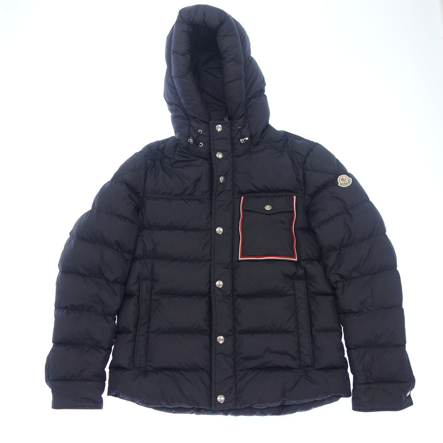 美品◆モンクレール ダウンジャケット トリコロール PREVOT メンズ ネイビー系 サイズ2 MONCLER【AFA12】