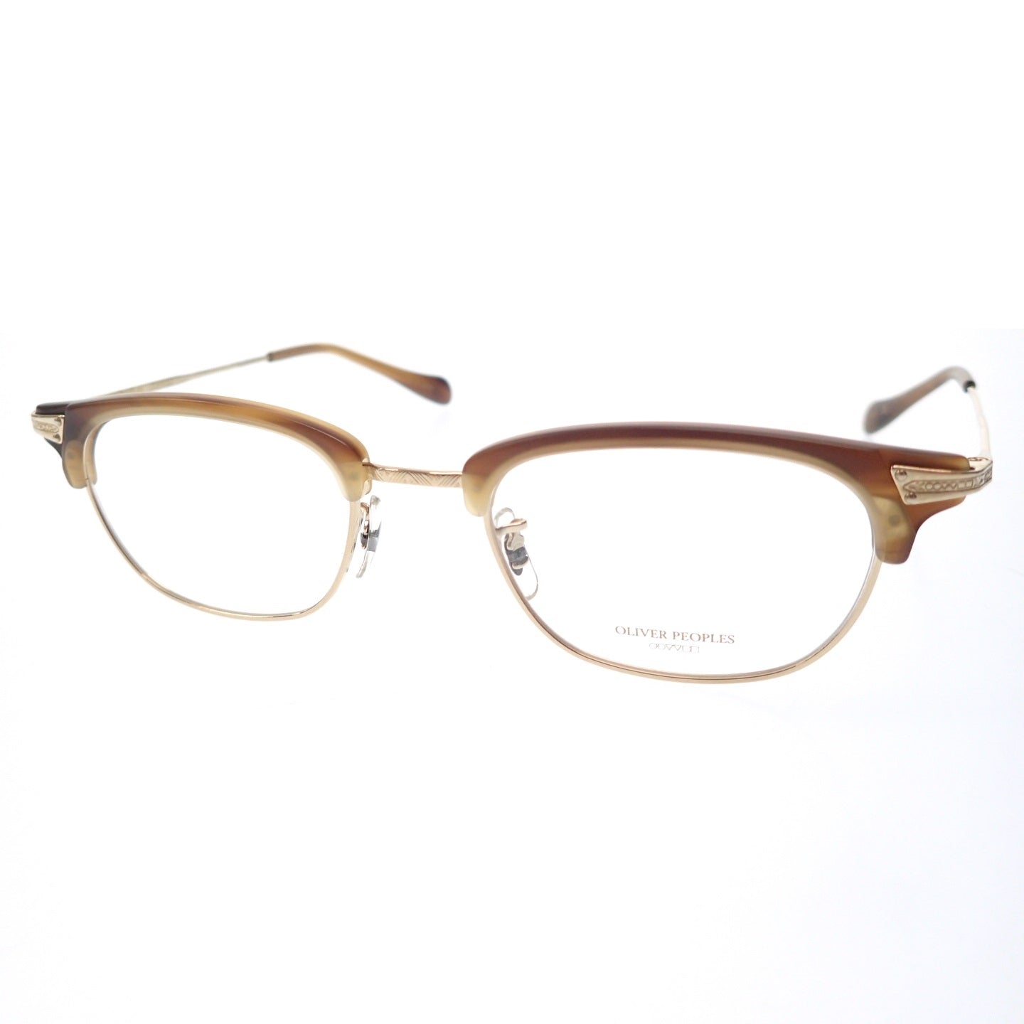 新品同様◆オリバーピープルズ メガネ 伊達眼鏡 DIANDRA 0OV7981T 茶系 ケース付 OLIVER PEOPLES【AFI11】