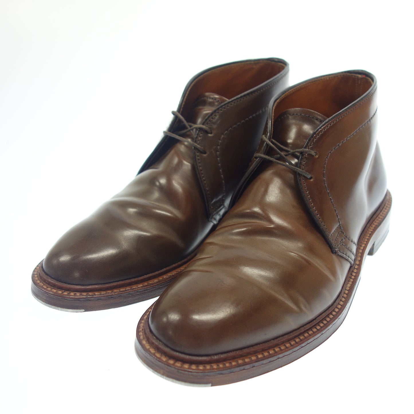 Good Condition◆Alden Leather Shoes Chukka Boots 13132 Cigar Cordovan US6E Barry Last Alden 