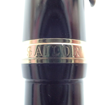 Good Condition ◆ Sailor Fountain Pen Profit Nib 21K 1911 Engraved Black SAILOR PROFIT [AFI16] 