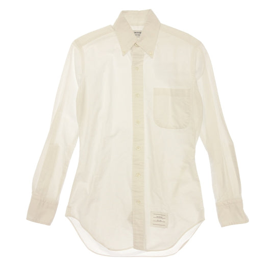 Good Condition ◆ Thom Browne Button Down Shirt Long Sleeve MWL001AW5259 Cotton Men's White Size 00 THOM BROWNE [AFB7] 