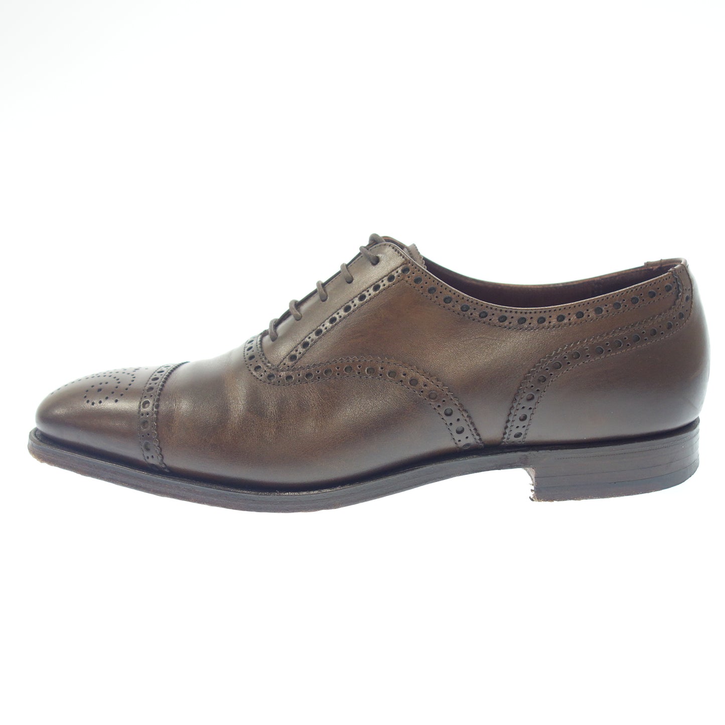 Used ◆Crockett &amp; Jones semi-brogue shoes Coventry leather men's brown size UK8E CROCKETT&amp;JONES COVENTRY 