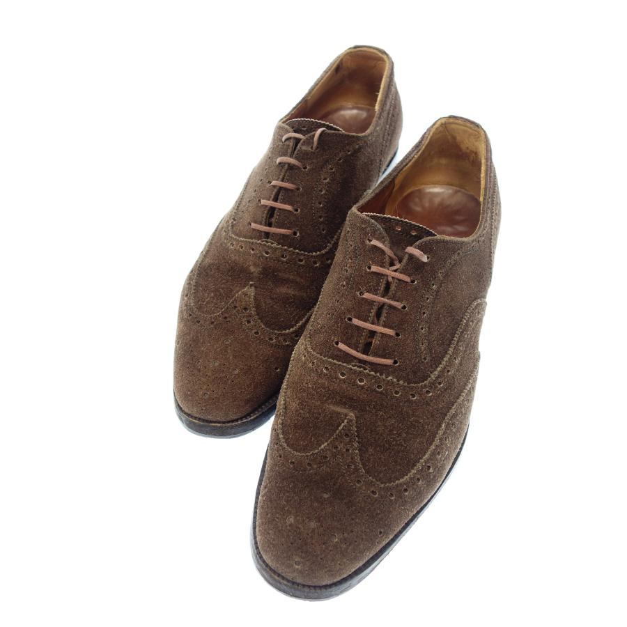 Used ◆JMWESTON leather shoes full brogue 376 suede men's size 7C brown JMWESTON [LA] 