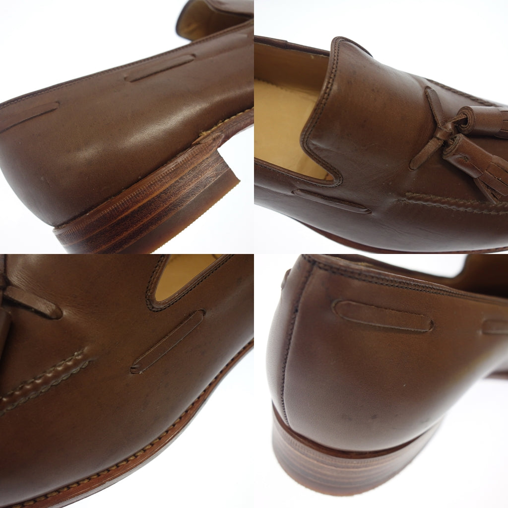 Good condition◆German Tassel Loafer Leather Men's 26.5 Brown Jarman [AFC45] 