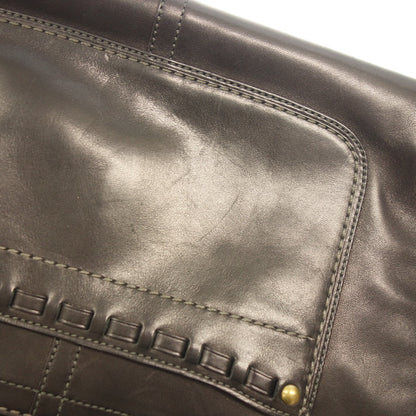 Good condition ◆ Coach tote bag black leather 11420 COACH [AFE12] 