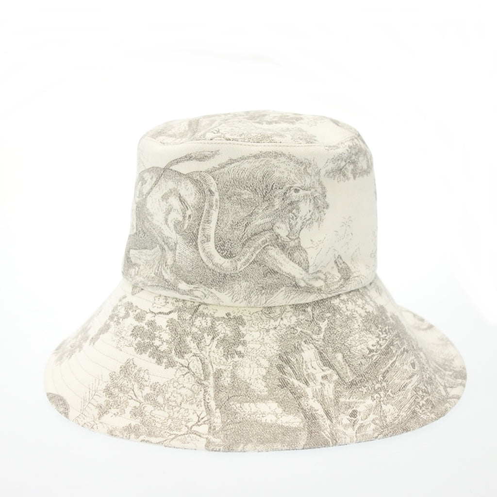 Good condition◆Christian Dior Bucket Hat White Size 58 Christian Dior [AFI23] 