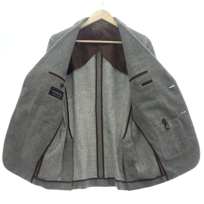 Ermenegildo Zegna Tailored Jacket 2B Wool &amp; Cashmere Men's Gray 7-46C Ermenegildo Zegna [AFA10] [Used] 