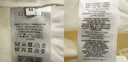 Good condition◆Gucci trousers pants men's white 44 GUCCI [AFB27] 