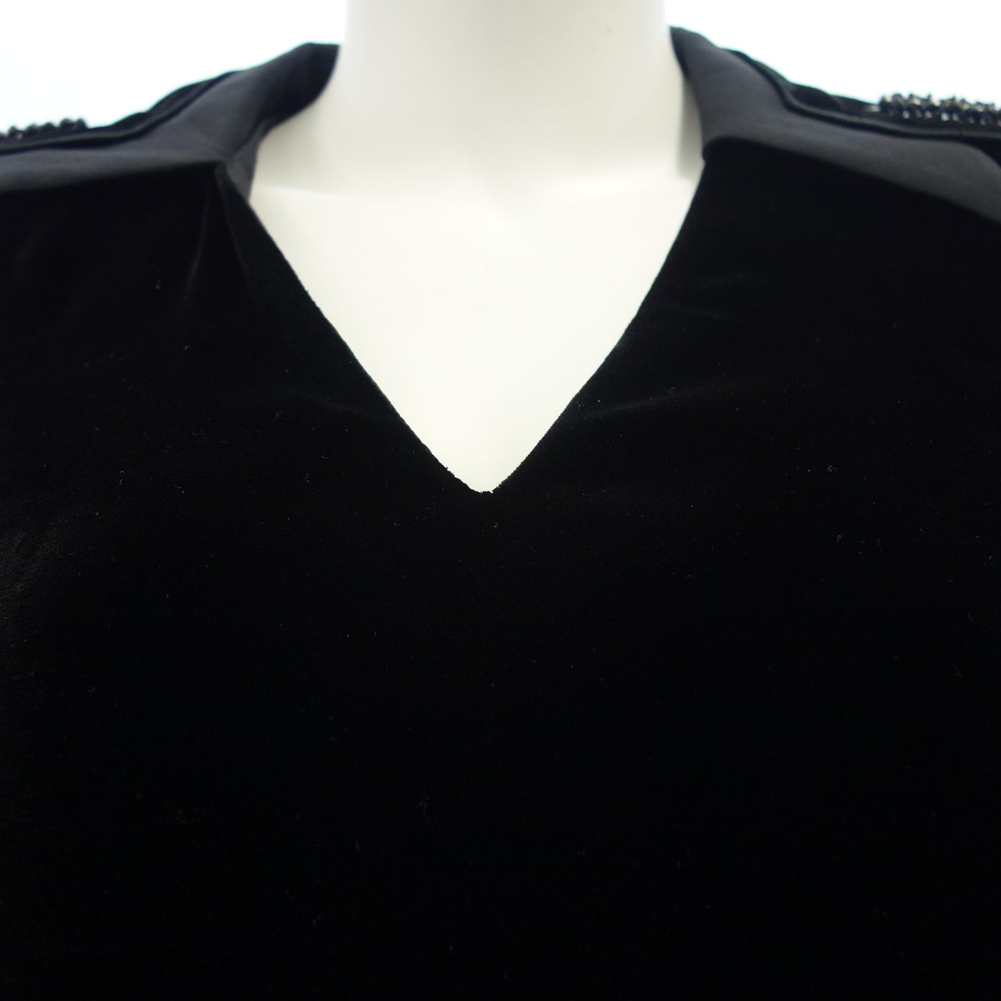 Used ◆Fendi Dress Velvet Rayon x Silk FD9760 Black Size 38 Women's FENDI [AFB22] 