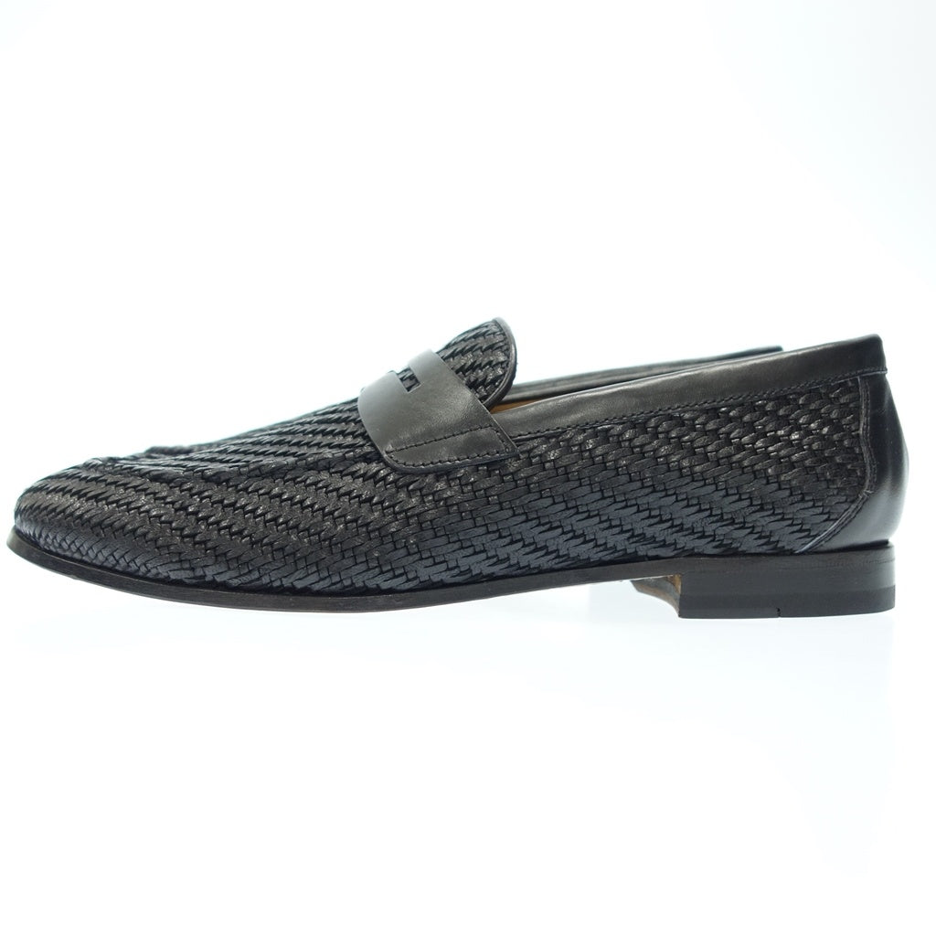 Unused ◆ LOTTUSSE Loafer L6977 Men's Black Size 6.5 LOTTUSSE [AFD14] 