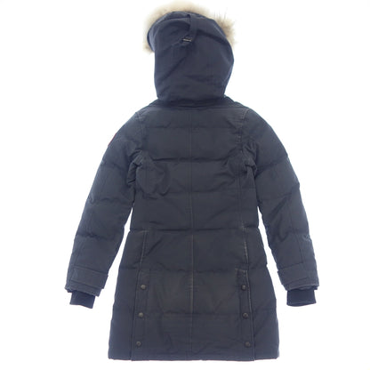 中古◆カナダグース ダウンジャケット コート コヨーテファー マッケンジー 2302JL レディース ネイビー サイズXS CANADA GOOSE【AFA16】