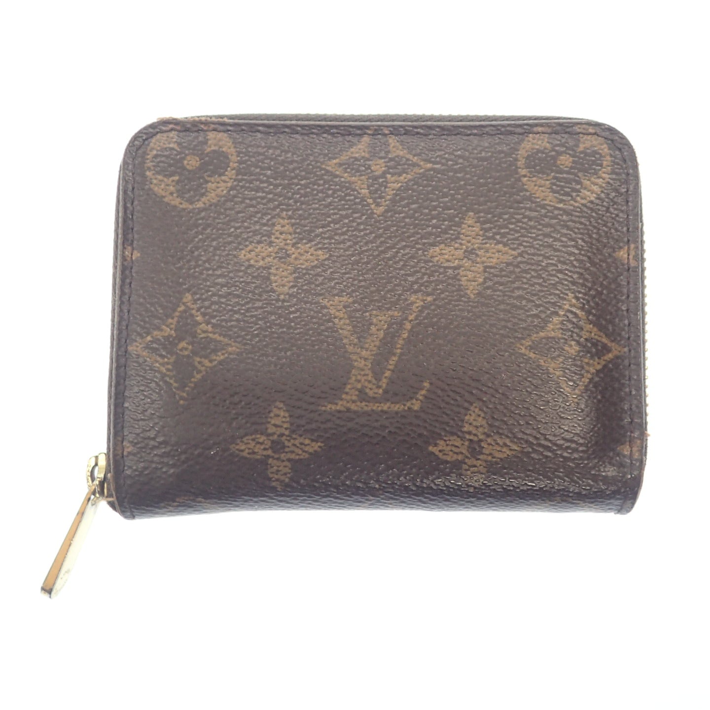 中古◆ルイヴィトン モノグラム ジッピーコインパース M60067 ブラウン系 LOUIS VUITTON【AFI12】