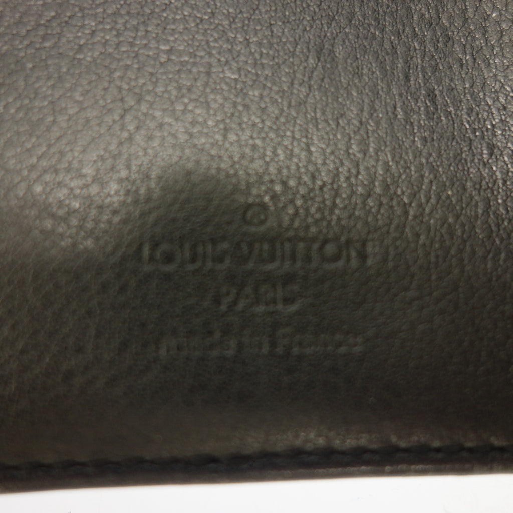 Used ◆Louis Vuitton long wallet Mahina Portefeuille Amelia flap type black M95968 LOUIS VUITTON [AFI6] 