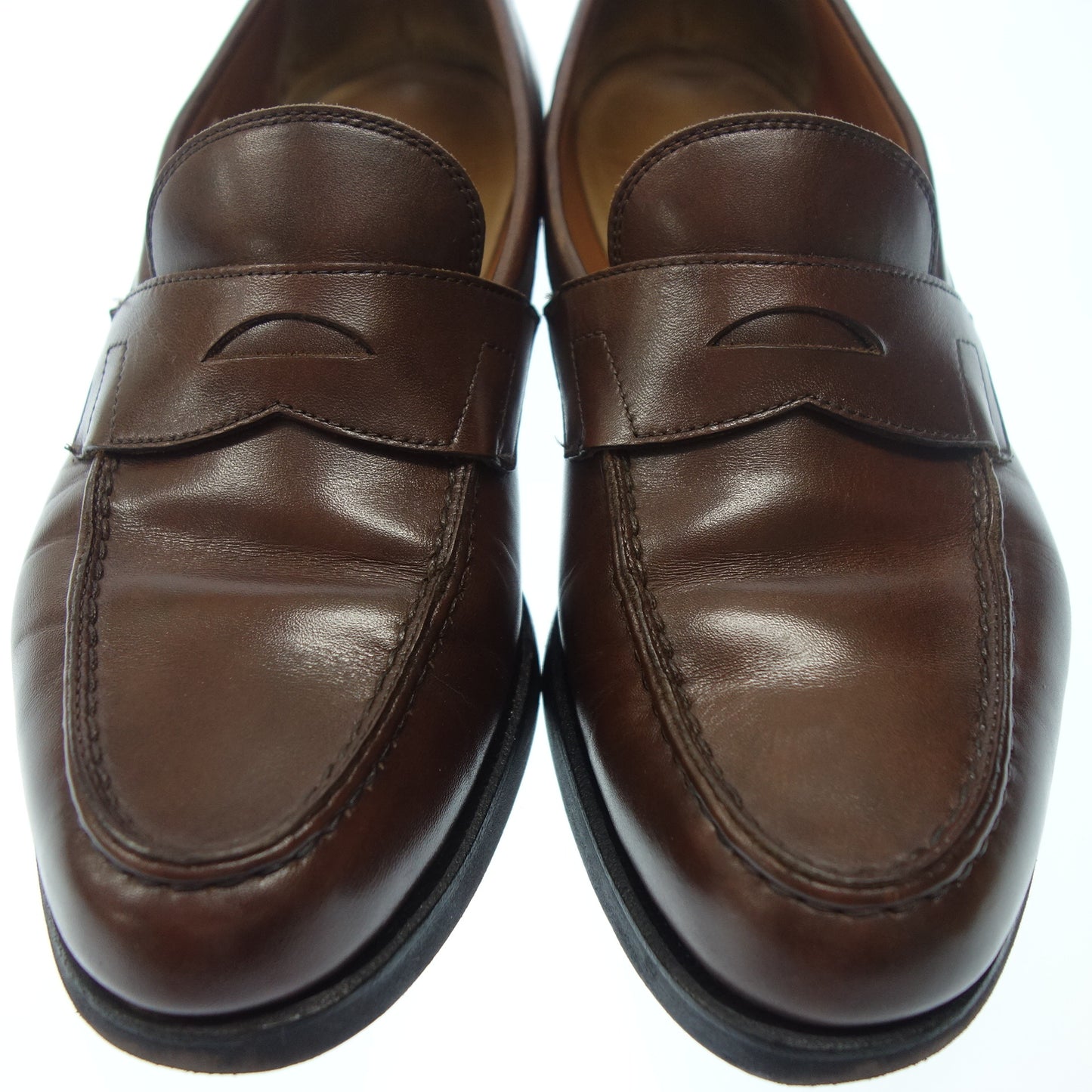 Good condition◆Union Imperial Loafers U2008 Water proof leather Men's 7.5 Brown UNIONIMPERIAL [AFC51] 