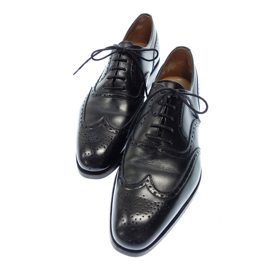 Good condition ◆ Carmina full brogue shoes 80325 Sartore Camier with shoe tree Men's black Size 7.5CARMINA [AFC1] 