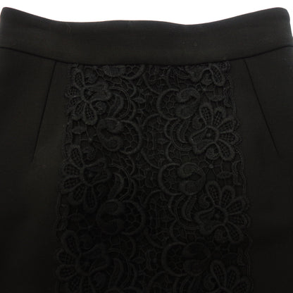 Good condition ◆ Dolce &amp; Gabbana Skirt Lace Design Wool x Acrylic Size 38 Women's Black DOLCE&amp;GABBANA [AFB21] 