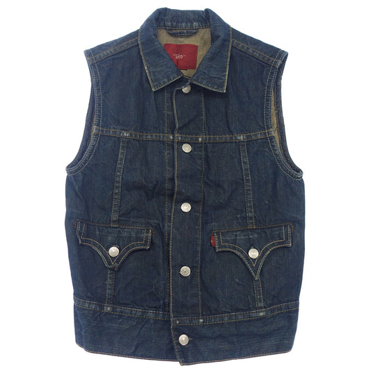 Used ◆Levi's Red Denim Vest Gilet Vintage Men's Size M Indigo Levis RED [AFB39] 