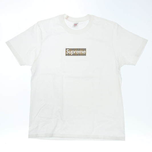 Supreme Burberry T 恤棉质男士 M 白色 Supreme Burberry [AFB43] [二手] 