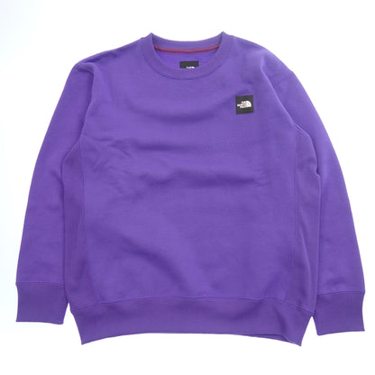 Very good condition◆The North Face Sweat Crew Neck Long Sleeve Square Logo NT62041 Men's Purple S THE NORTH FACE [AFB7] 