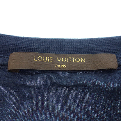 Good condition ◆ Louis Vuitton short sleeve T-shirt cut and sew 16AW chest logo RM162Q navy men's size XL LOUIS VUITTON [AFB51] 
