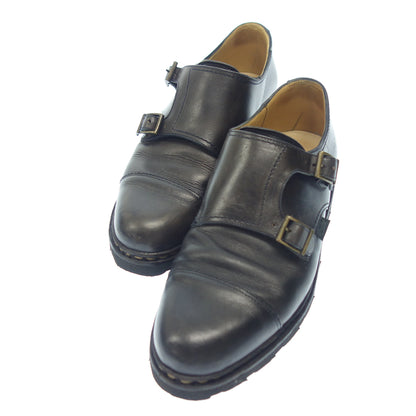 Used Paraboots Leather Shoes Double Monk William Men's Black Size 6 Paraboot [AFD8] 