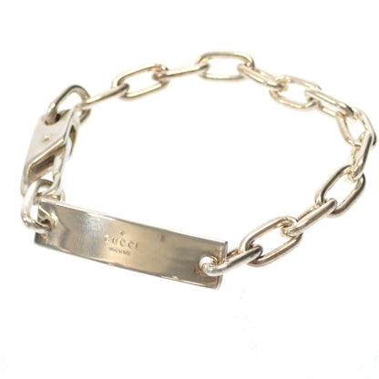 Good condition ◆ Gucci Bracelet Chain Plate SV925 Silver GUCCI [LA] 