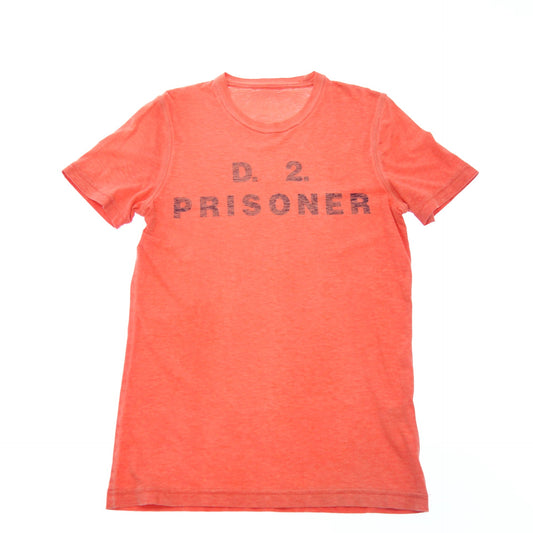 Used ◆D Squared Short Sleeve T-shirt Cut and Sew Print Crew Neck Men's XS Red DSQUARED2 [AFB10] 