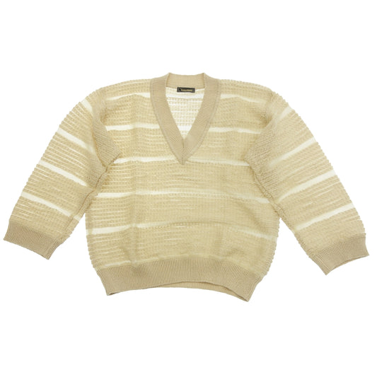 Good condition◆Issey Miyake sweater men's beige size M ISSEYMIYAKE [AFB20] 