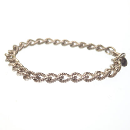 Good Condition◆Tiffany Bracelet Twist Chain SV925 Silver Tiffany&amp;Co. [AFI11] 