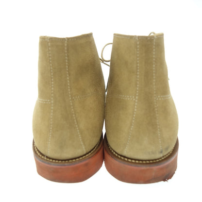 Good Condition◆Walkover Leather Shoes Chukka Boots JA17883 Suede Men's Beige Size 8.5 WALK OVER [AFC42] 