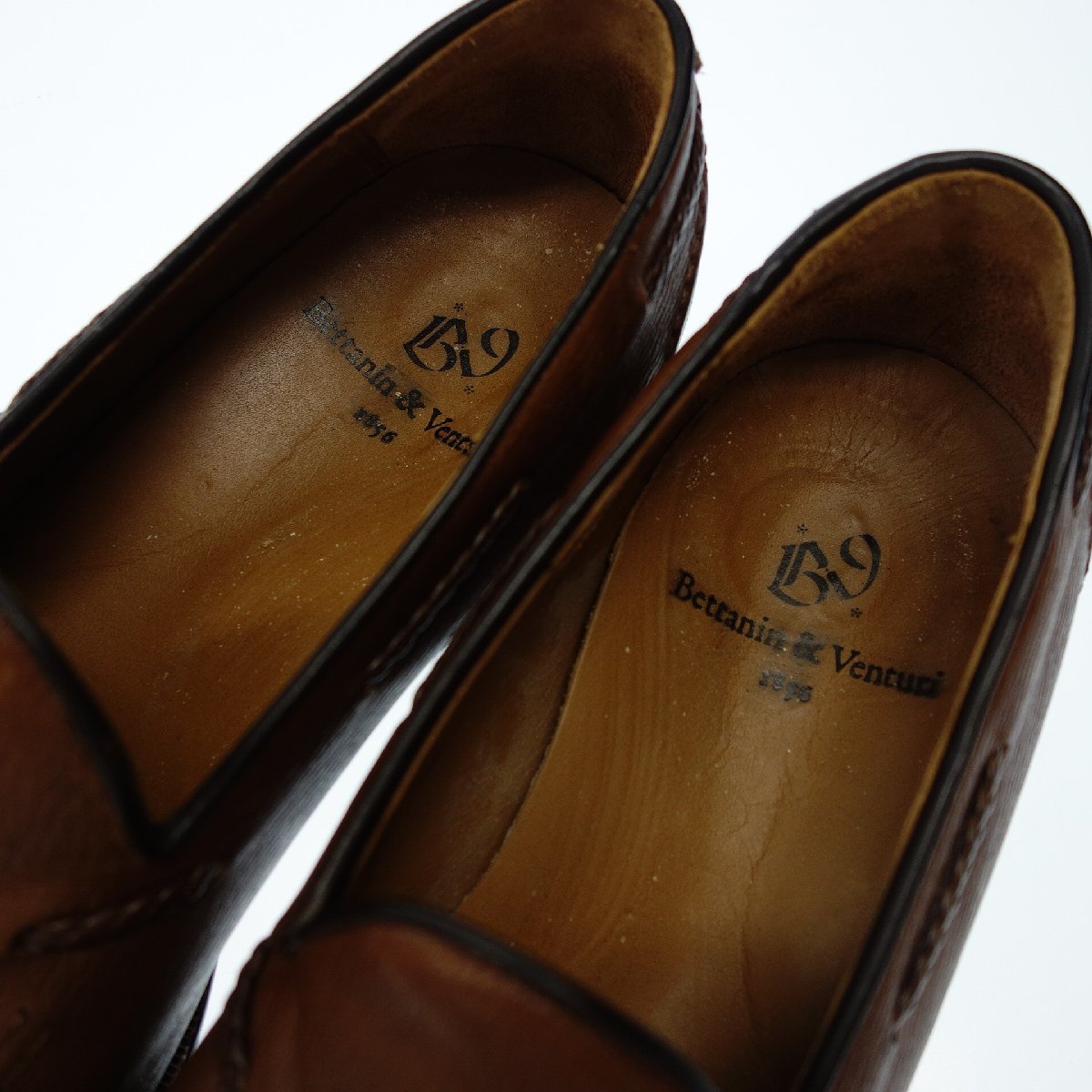 Good condition◆Bettanin &amp; Venturi Tassel Loafer Slip-on Men's 7 Brown BETTANIN &amp; VENTURI 