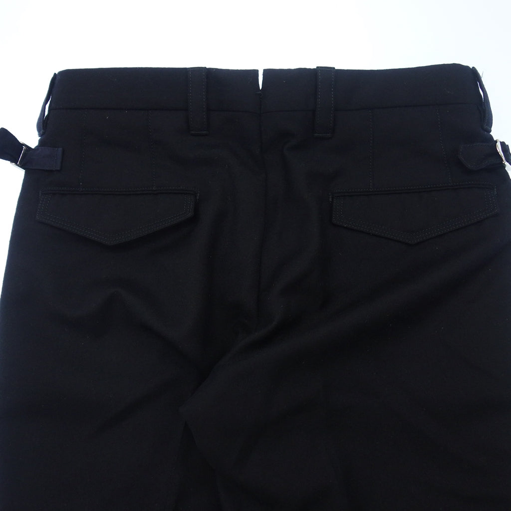 Very good condition ◆Pty Zero Uno Slacks Wool Side Adjuster Men's 44 Black PT01 [AFB12] 