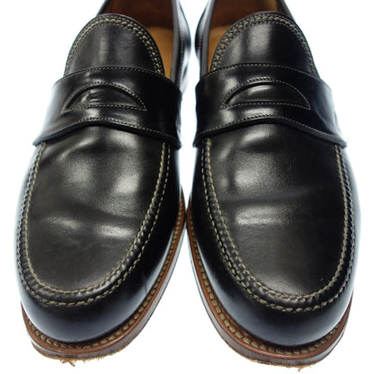 Good condition ◆ Fratelli Giacometti coin loafer horse leather men's size 42 black FG254 F.lli Giocometti [LA] 