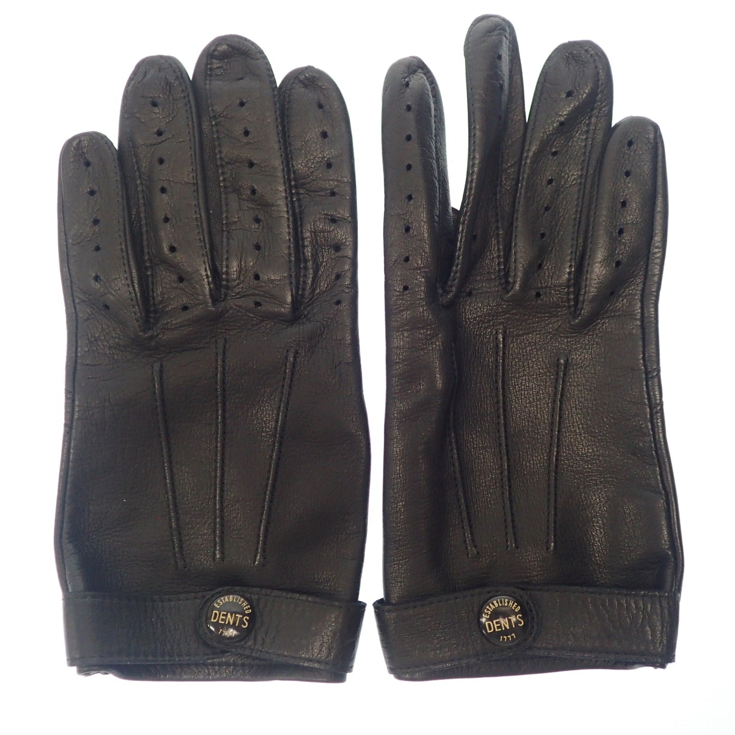 Good condition ◆DENTS Leather Gloves Women's S Black DENTS [AFI21] 