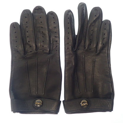 Good condition ◆DENTS Leather Gloves Women's S Black DENTS [AFI21] 