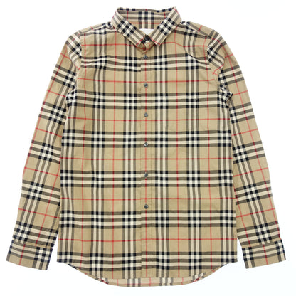 Burberry long sleeve shirt Tisci period Nova check women's brown 14 BURBERRY [AFB4] [Used] 