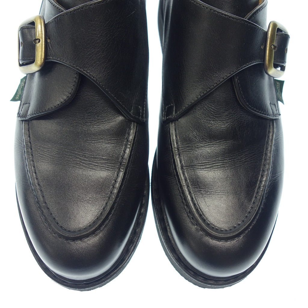【極美品】Paraboot シャンボード ブラック　レザー UK7 Uチップ 極美品】Paraboot シャンボード ブラック レザー UK7 Uチップ